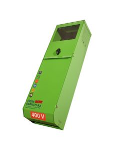 Pluggen Smart elbillader 400V 22kW i kapsling 32A 400V apparatinntak og stikk. RFID, 4G, LV3