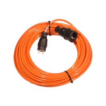 Skjøtekabel 1 fas/ 1 uttak 25m 3G1,5 H07BQ F orange