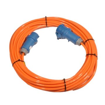 Skjøtekabel 63A 230V 3 fas/25m 4G16 H07BQ F orange