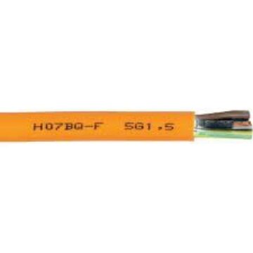 Kabel H07BQ F 3G1,5 orange (Diameter ca 9mm)