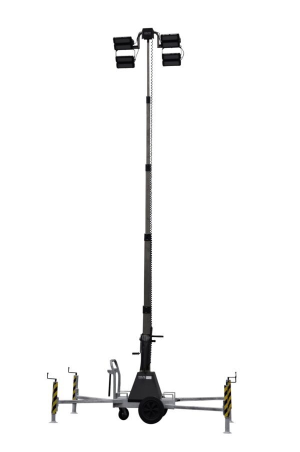 SKY 2 lysmast 7m, m/ 4x 150W LED med astro ur