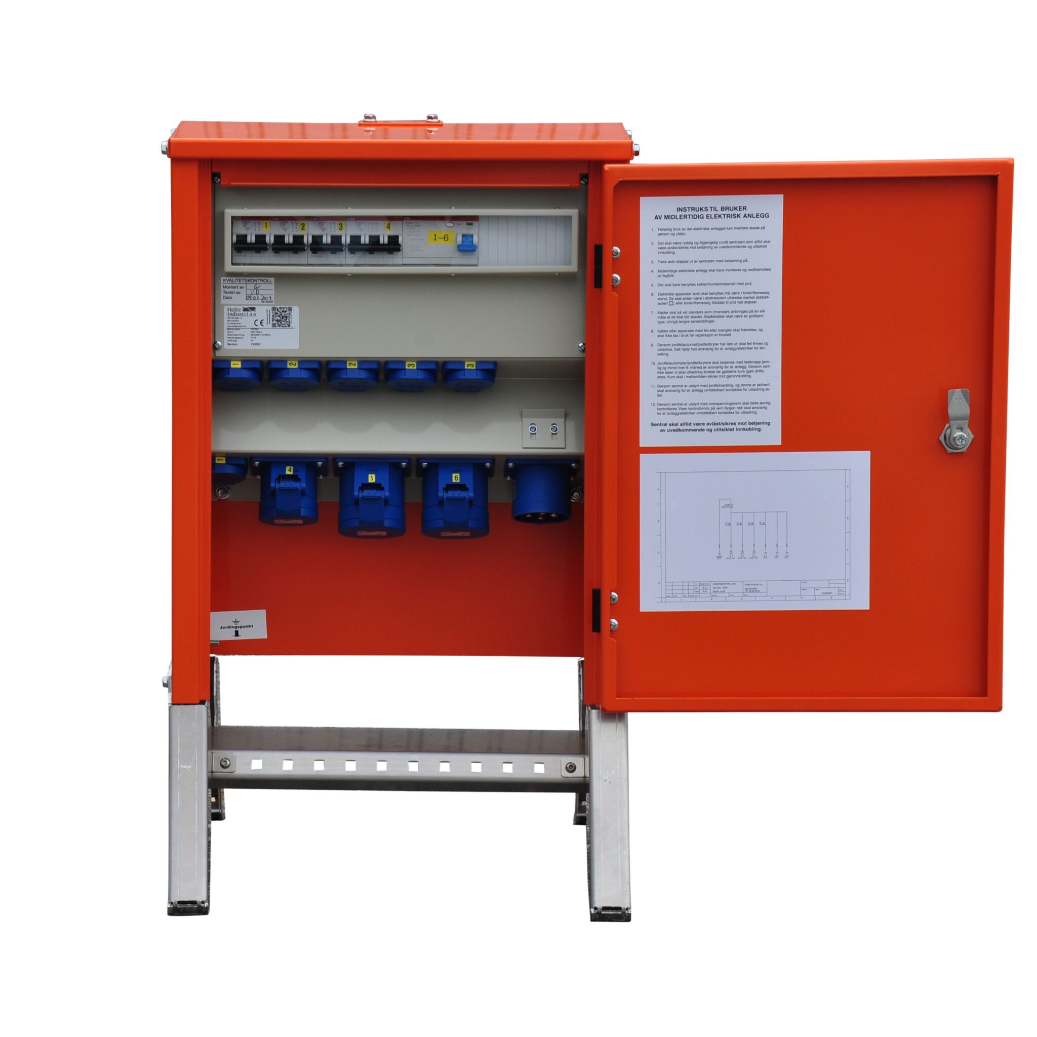 US 32A 230V (00306) m/ lavt stativ m/ felles JFB