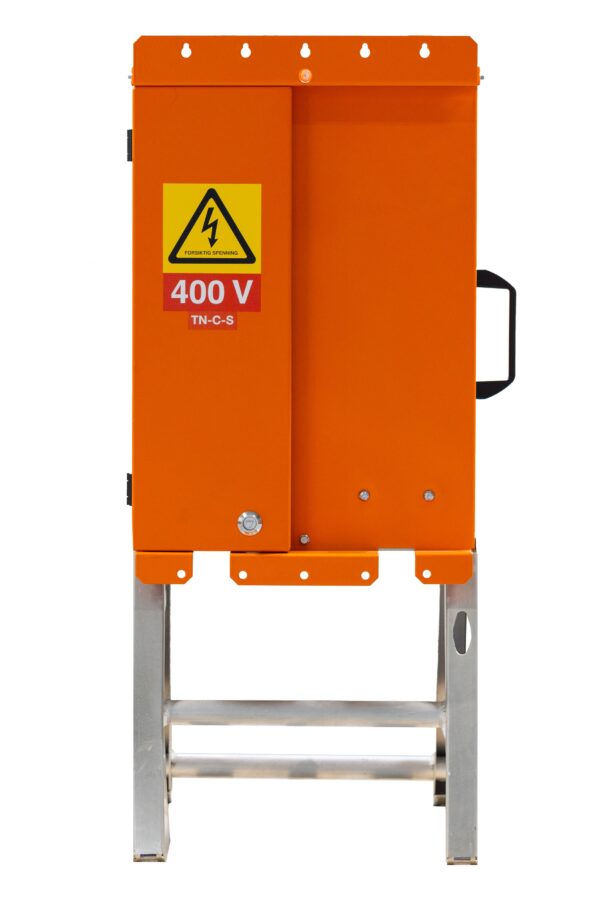 18616920 ∙ HS 63A 400V (01103) med ryggskap med 3x kurser for enfase stikk, 1