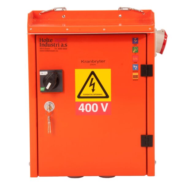 Kranbryterskap 250A/ 400V m/250A lastbr. og stikk 416 6