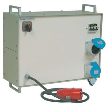 Trafo BS 8.0 kVA Autotrafo Plugg 416 6, Sikring 3x20A, stikk 2x332 9