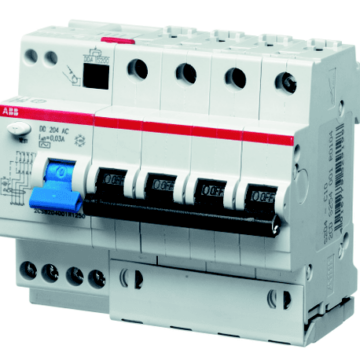 Jordfeilautomat DS204MA C16 30mA* ABB 4pol/6mod. 2CSR274101R1164