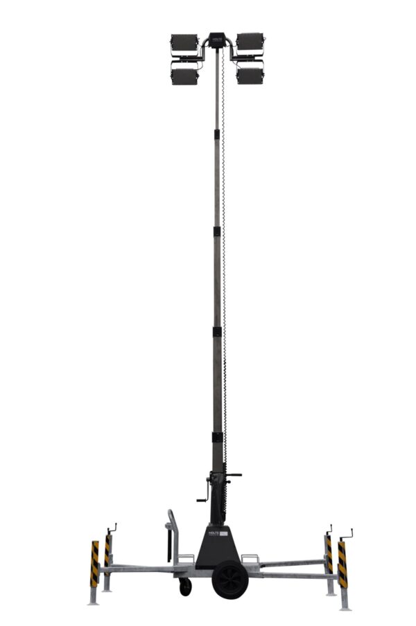 SKY 2 lysmast 7m, m/ 4x 240W LED med mekanisk ur