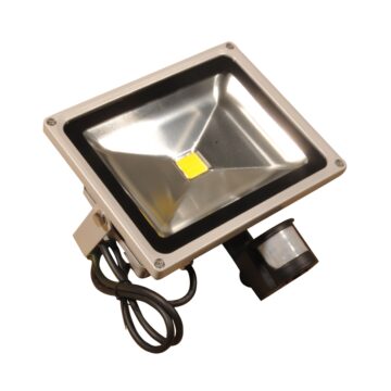 Led lyskaster 30W m/bev.sensor m/0,2m kabel u/plugg