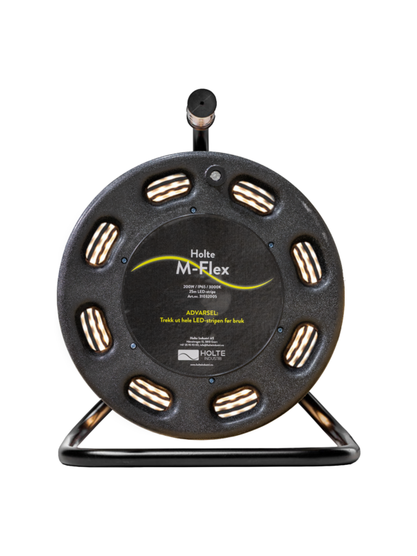 31032005 Holte M FLEX 25m LED stripe på trommel – 200W 3000K 750 lumen:m, IP65, NEMKO lysbånd, arbeidslys 1