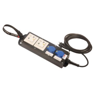 Dimmer for LED Lysbånd og andre dimbare LED lamper Plugg enf./ ut 2x schuko 2x 250W