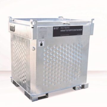 Quadro D drivstofftank 1000l ADR, med 230V pumpe, dobbeltvegg galvanisert