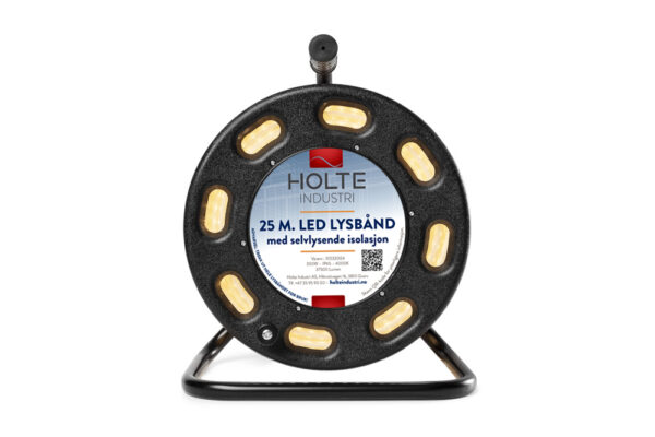Holte Safelight 25m LED stripe på trommel – 300W 3000K 1500 lumen/m, IP65, NEMKO lysbånd, arbeidslys