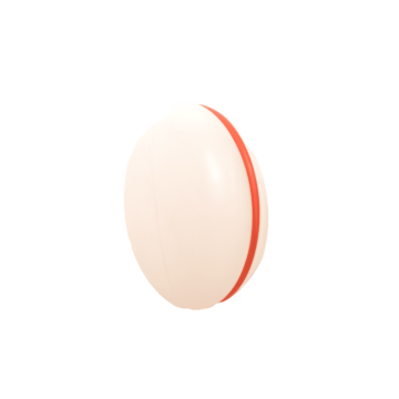 Kuppel hvit lavprofil Rallaren Opal Polyeten