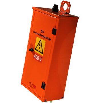 OS 05 Overvåkingsskap 400V for 5 stk. 3 fase kurs Eze 4G/5G kommunikasjon, uten måletrafoer, med UPS